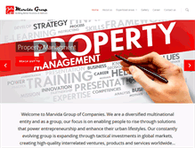 Tablet Screenshot of marvidagroup.com